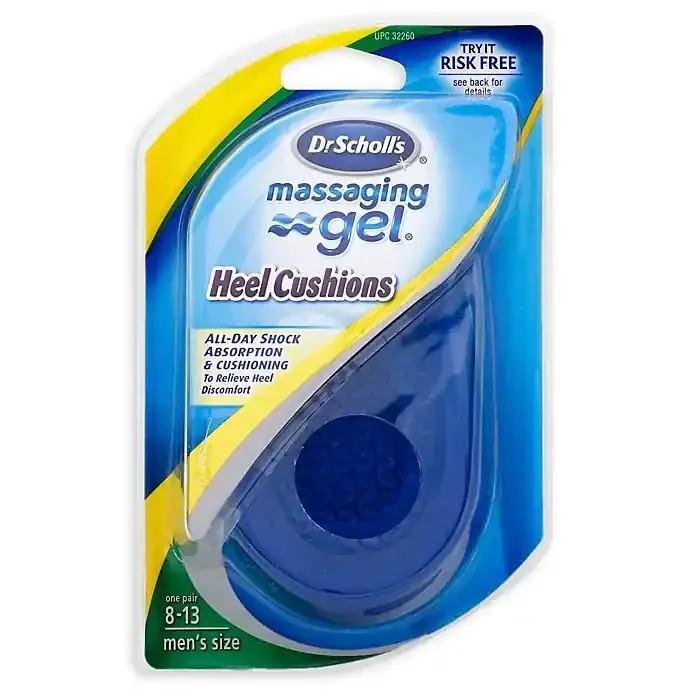 Dr. Scholl‘s Massaging Gel Heel Cushions Mens Sizes One Pair