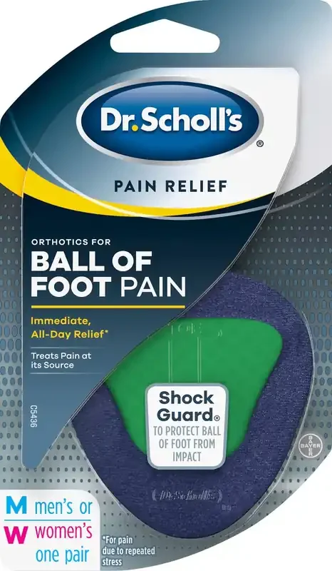 Dr. Scholl‘s Orthotics for Ball of Foot Pain Men‘s or Women‘s Insoles 1 ea
