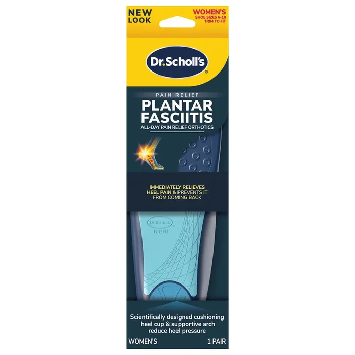 Dr. Scholl‘‘s Plantar Fasciitis Pain Relief Orthotics Scientifically Designed to Relieve Pain of Plantar Fasciitis, Cut to Fit Inserts Women‘s Size 6-10, 1 Pair