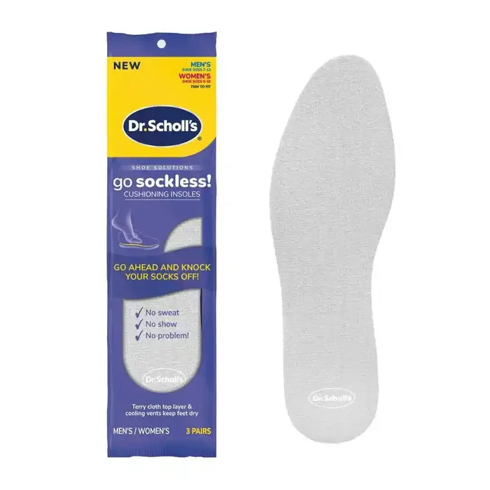 Dr. Scholl‘s Sockless Comfort Shoe Insoles – 3 Pair