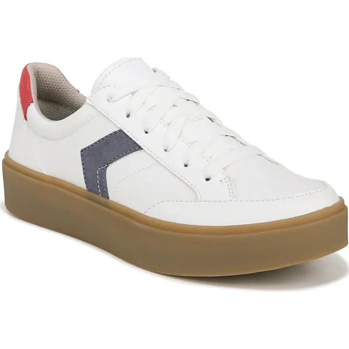 Dr Scholls Faux Leather Madison Lace, White, Size 6