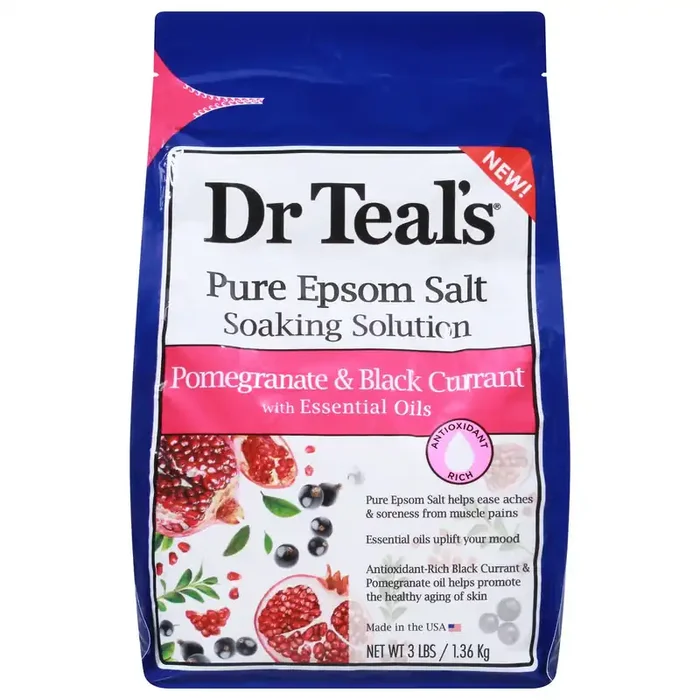Dr. Teal‘s Soaking Solution Pomegranate & Black Currant Pure Epsom Salt 3 lb