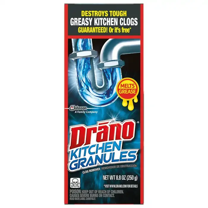 Drano Kitchen Granules Clog Remover, 8.8 oz
