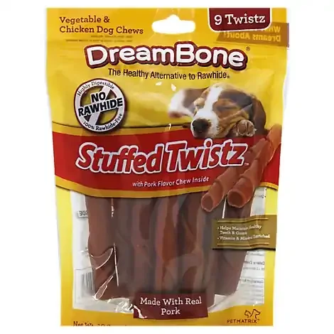 Dreambone Dog Chews Vegetable & Chicken Stuffed Twistz