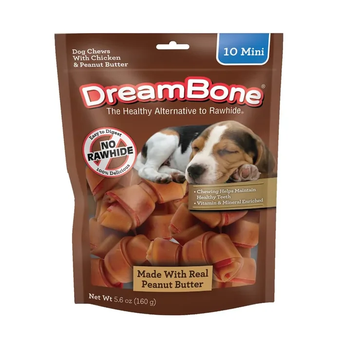 DreamBone No-rawhide chews for Dog Peanut butter Flavor