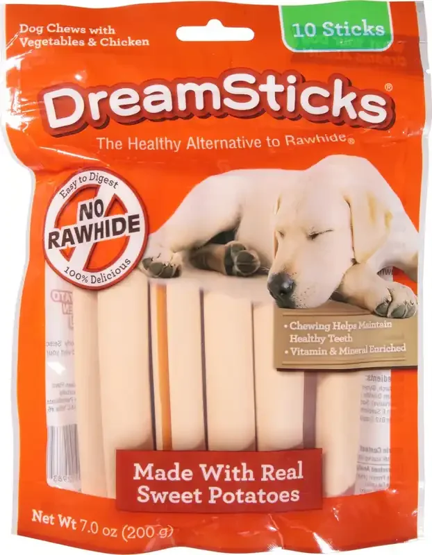 Dreamsticks Vegetable & Chicken Dog Chews 10 sticks Pouch
