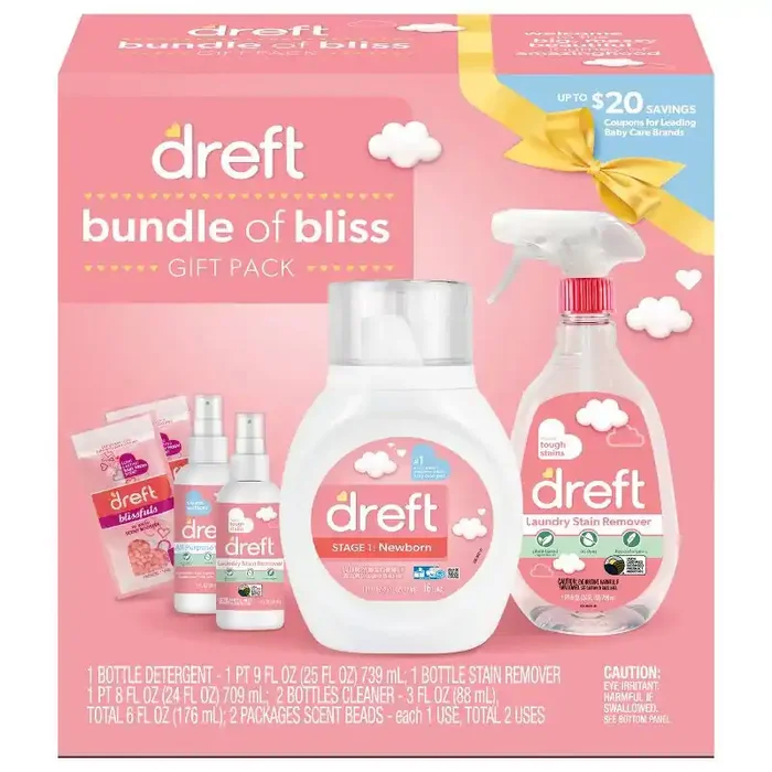 Dreft Bundle of Bliss Laundry Detergent Gift Pack
