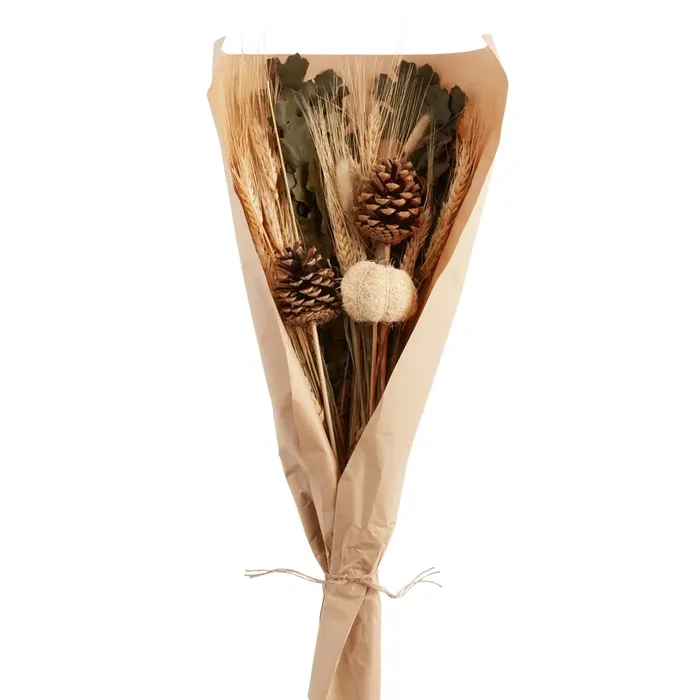 Dried Botanicals And White Pumpkin Bunch