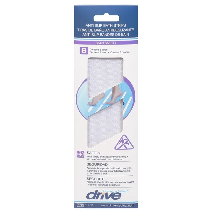 Drive Bath Safety Anti-Slip Bath Strips 8 ea