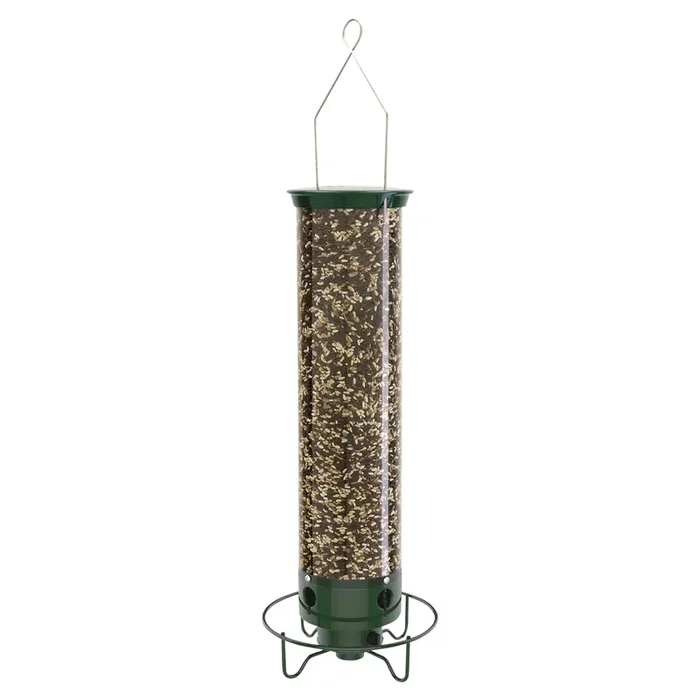 Droll Yankees 21″ Long 4 Port Squirrel Proof Sunflower Feeder – Green
