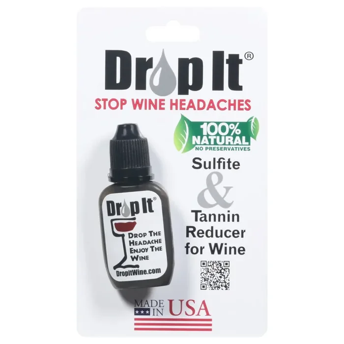 Drop It 100% Natural Sulfite & Tannin Reducer for Wine 1 ea