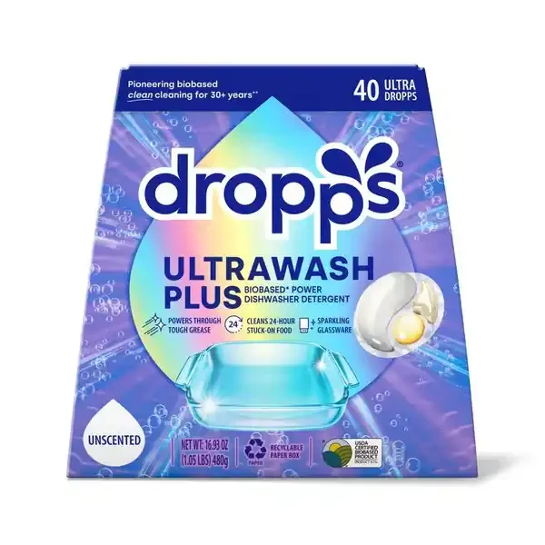 Dropps, Ultrawash Plus Dishwsher Pods, Unscented