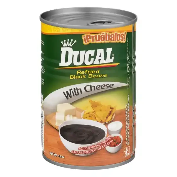 Ducal Refried Black Beans With Cheese