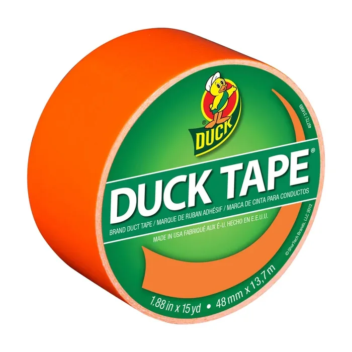 Duck 1.88″ x 15yd Duct Industrial Tape Neon Orange