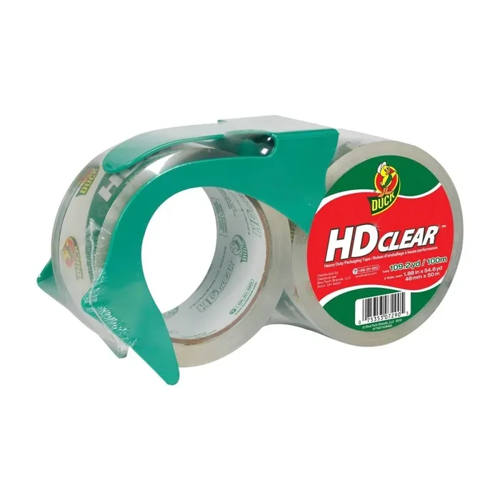 Duck Brand HD Clear Heavy Duty Packing Tape – Clear, 1.88 in. x 54.6 yd.