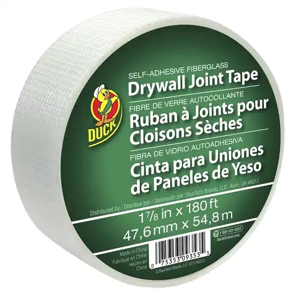 Duck Brand Self-Adhesive Fiberglass Drywall Joint Tape, 1.88 in. x