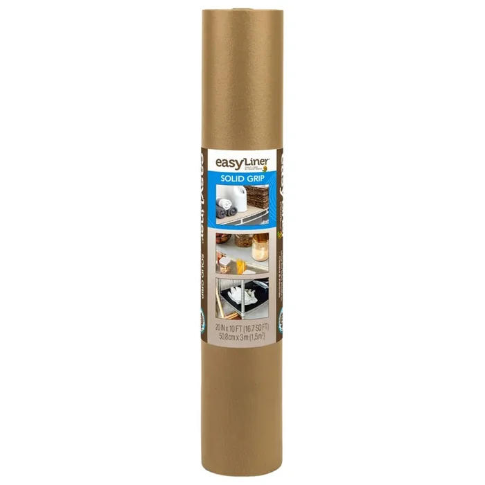 Duck Solid Grip EasyLiner 20-in x 10-ft Taupe Shelf liner