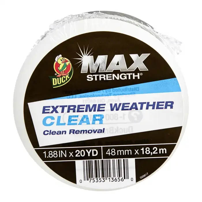 Duck uck Max Extreme Weather Repair Tape – Clear, 1.88 in. x 20yd