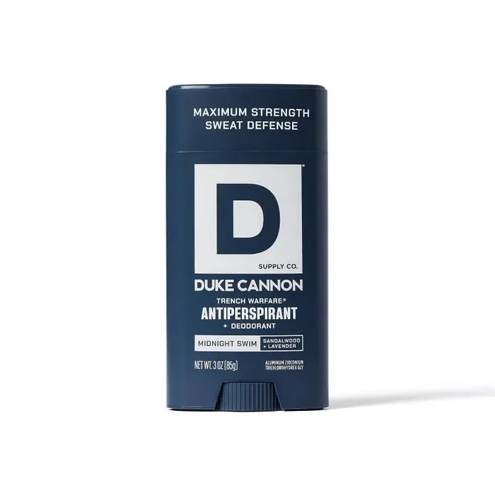 Duke Cannon Antiperspirant Deodorant, Midnight Swim, 3 Oz