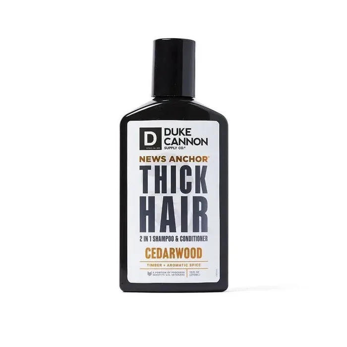 Duke Cannon News Anchor 2-in-1 Hair Wash, Cedarwood