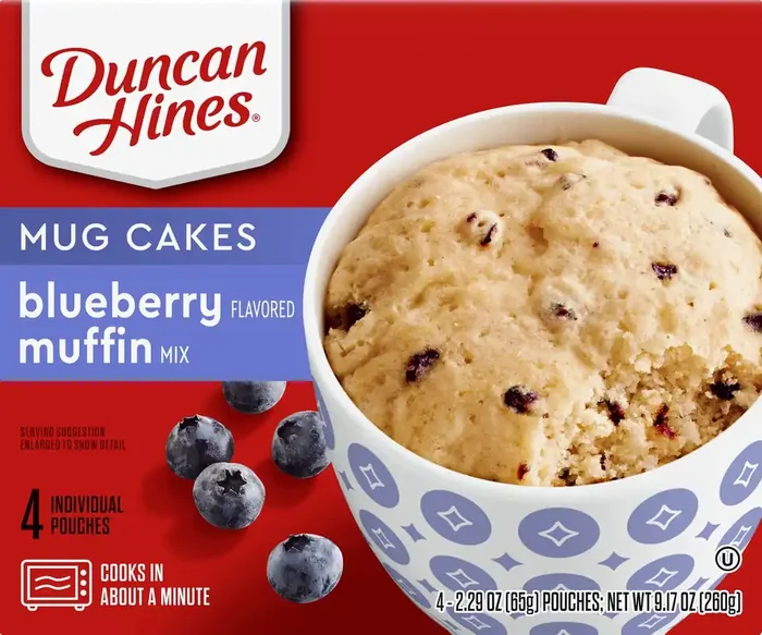 Duncan Hines Blueberry Muffin Mug Cakes – 4 ct