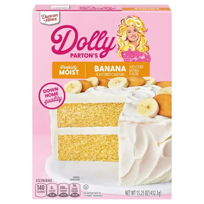 Duncan Hines Cake Mix Dolly Parton Banana – 15.25 oz
