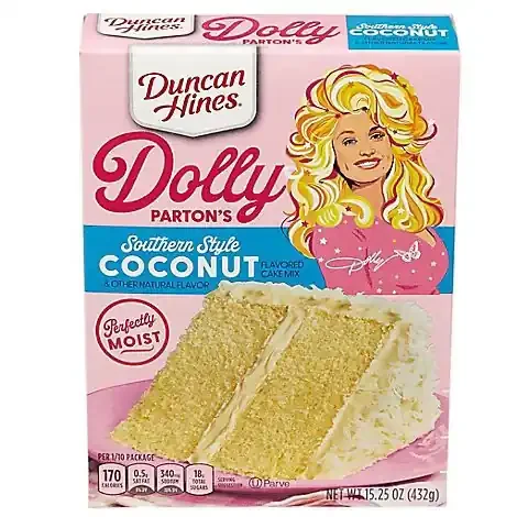 Duncan Hines Dolly Partons Favorite Southern Style Coconut Flavored Cake Mix – 15.25 Oz