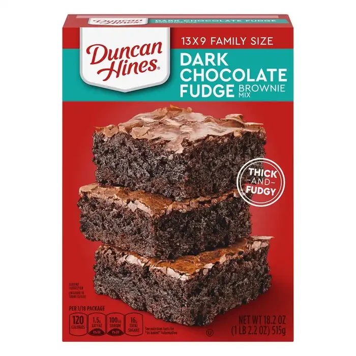 Duncan Hines Family Size Dark Chocolate Fudge Brownie Mix 18.2 oz