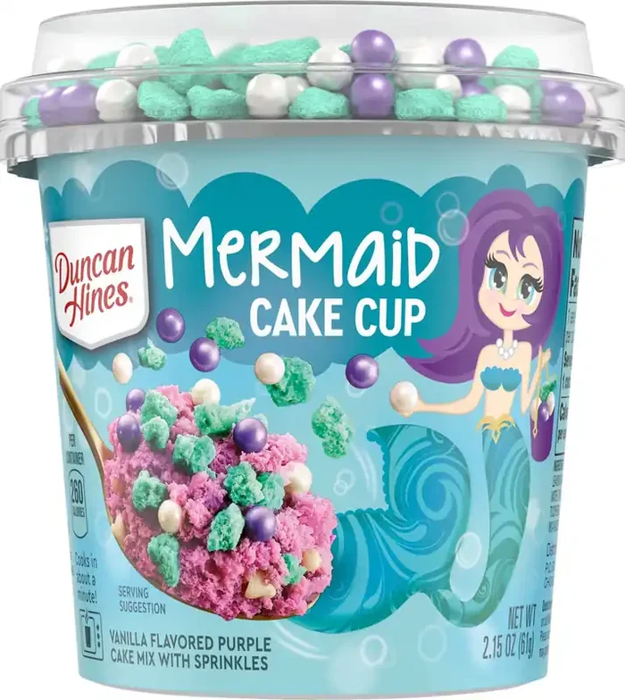 Duncan Hines Mermaid Cake Cup 2.15 oz