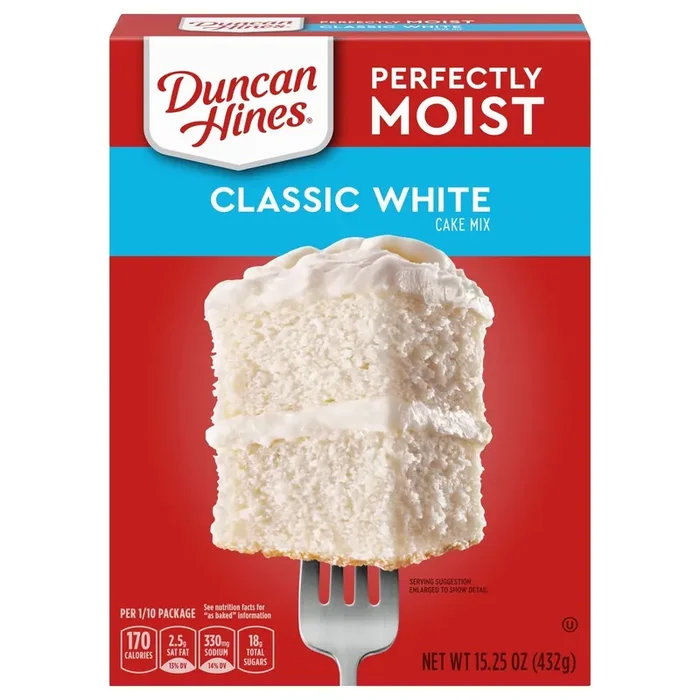 Duncan Hines Perfectly Moist Classic White Cake Mix – 15.25 Oz