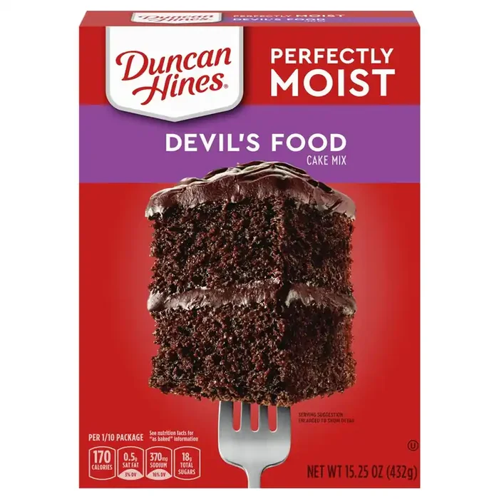 Duncan Hines Perfectly Moist Devil‘s Food Cake Mix, 15.25 oz