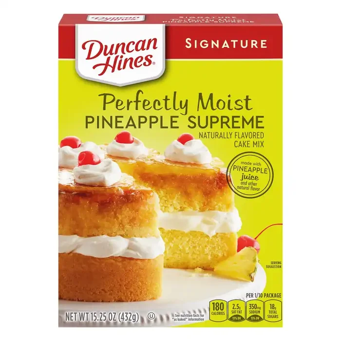 Duncan Hines Signature Perfectly Moist Pineapple Supreme Cake Mix 15.25 oz