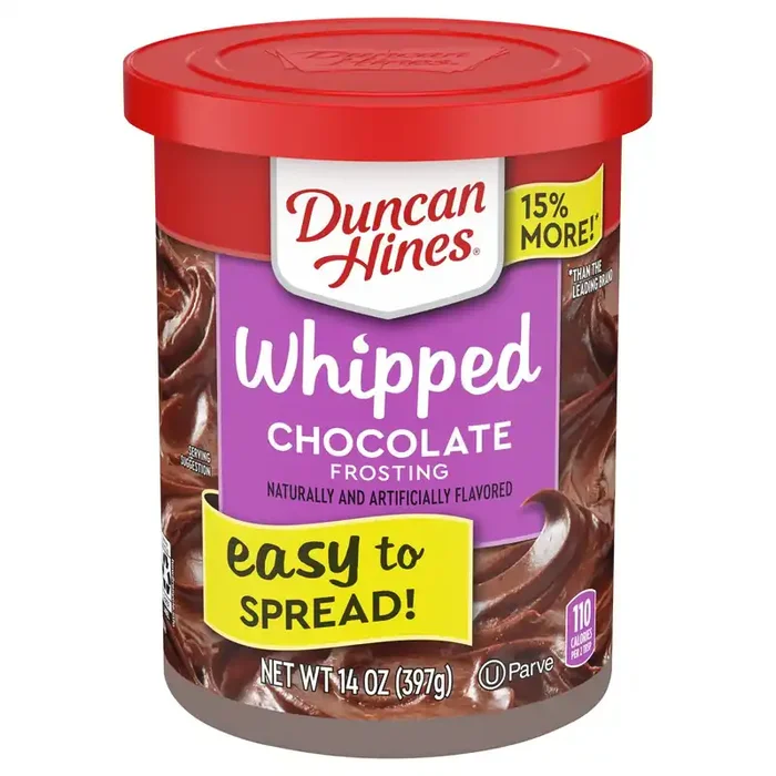 Duncan Hines Whipped Chocolate Frosting, 14 oz