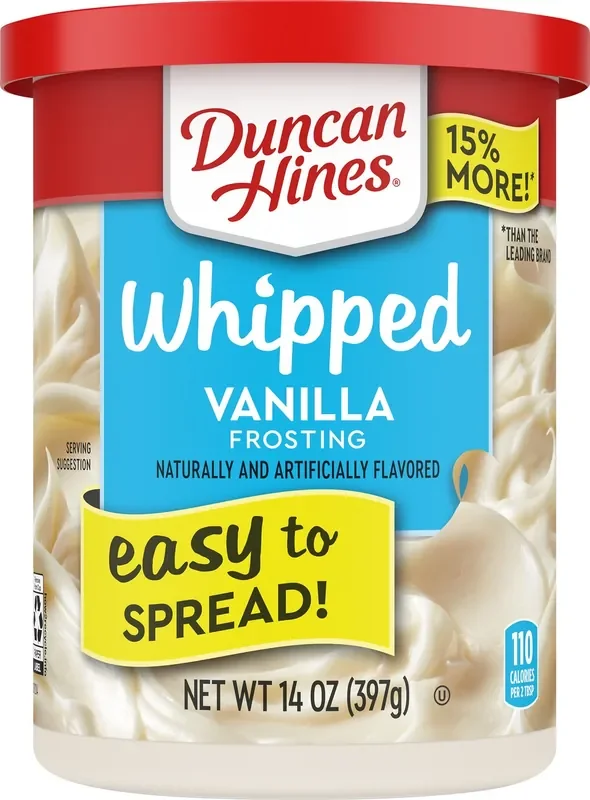 Duncan Hines Whipped Vanilla Frosting 14 oz