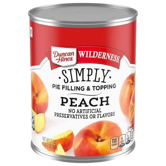Duncan Hines Wilderness Simply Peach Pie Filling & Topping 21 oz