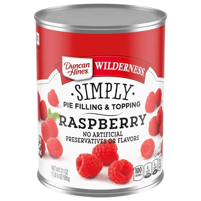 Duncan Hines Wilderness Simply Raspberry Pie Filling & Topping 21 oz