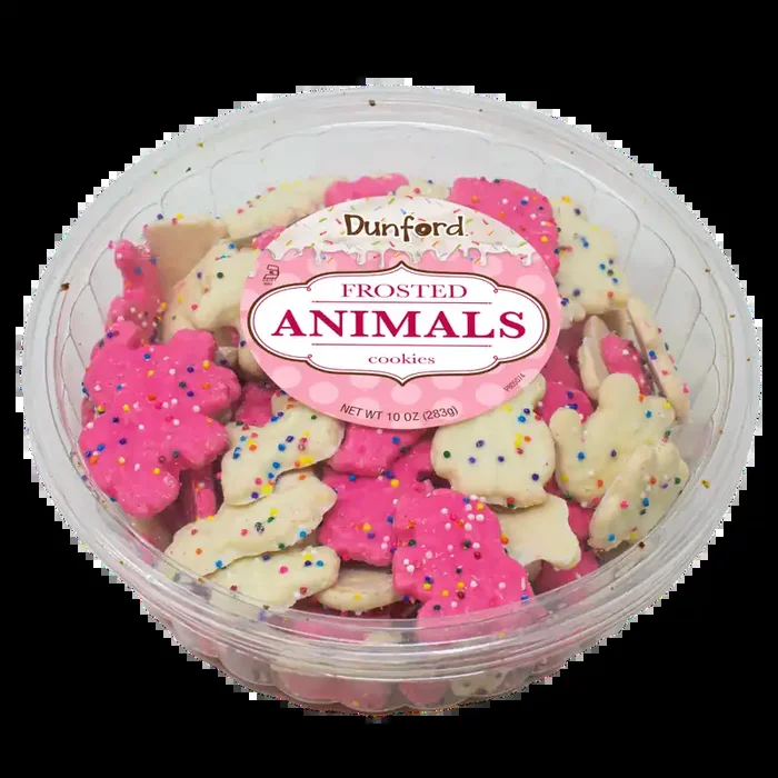 Dunford Frosted Bite Sized Animal Cookies