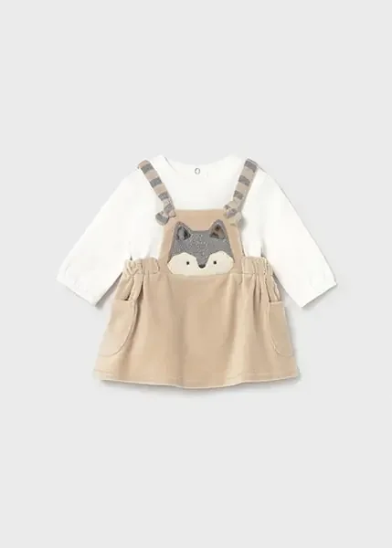 DUNGAREE SKIRT FOX