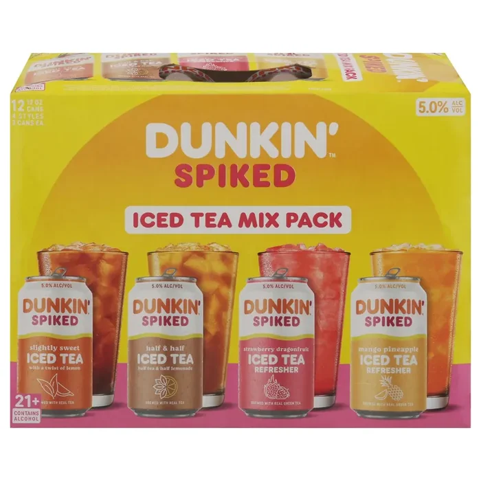 Dunkin‘ Spiked 4 Style Iced Tea Mix Pack – 12 ct