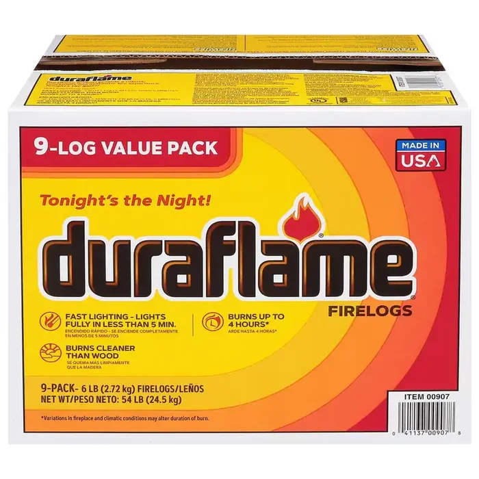 Duraflame 9-Log Firelogs Value Pack 9 ea