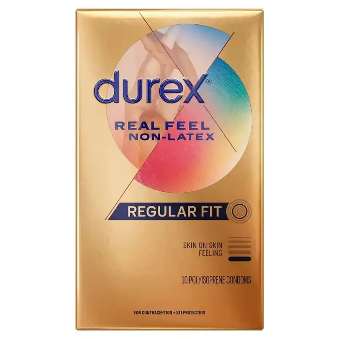 Durex RealFeel Non-Latex Lubricated Condoms – 10ct