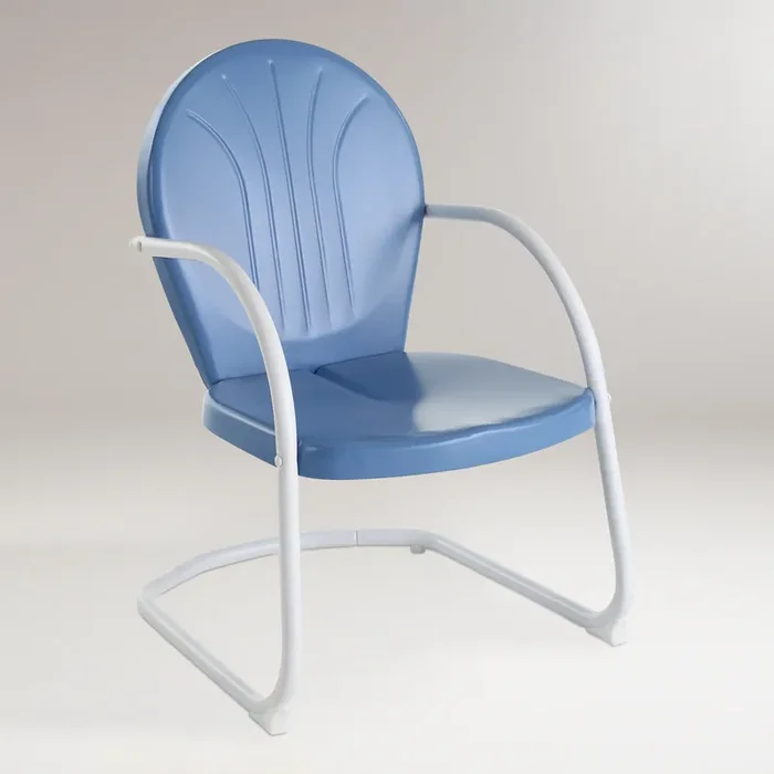 Durresi Metal Mid Century Outdoor Chair