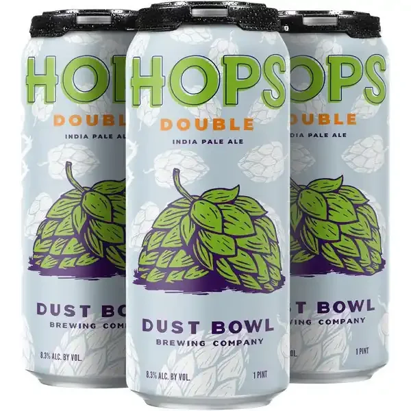 Dust Bowl Brewing Co. Dust Bowl, Double Ipa, 4 16oz Cans