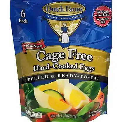 Dutch Farms Hard Cooked Cage Free Eggs – 6 ct