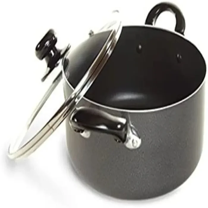 Dutch Oven w/ Glass Lid Heavy Duty Gray 2 qrt