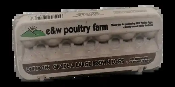 E&W Poultry Farm Grade A Large Brown Eggs