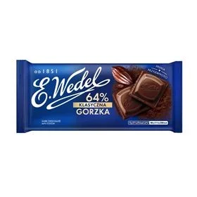 E.WEDEL KLASSISCHE BITTERSCHOKOLADE 64 % 90 G