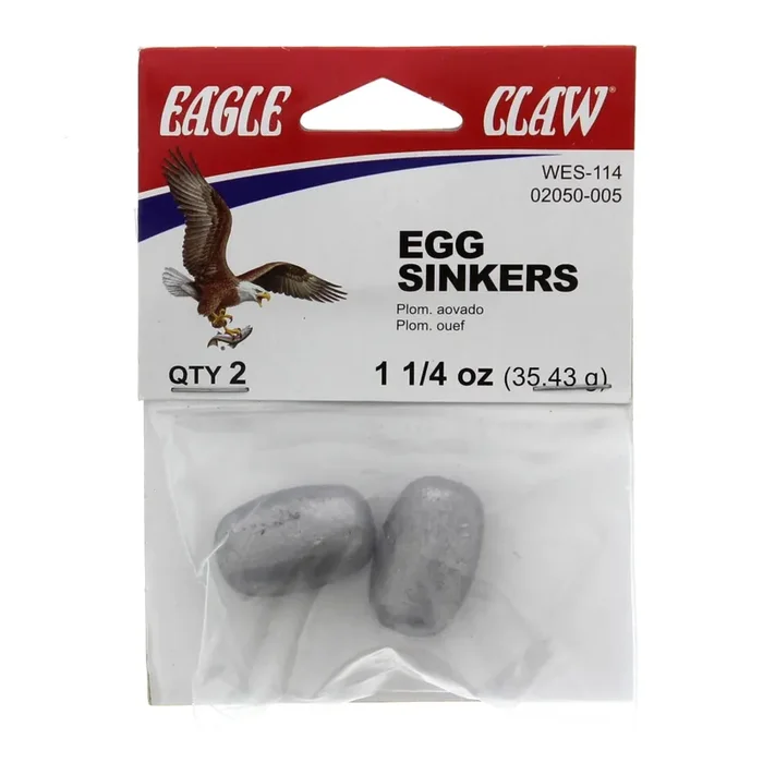 Eagle Claw 1 1/4 OZ Egg Sinkers