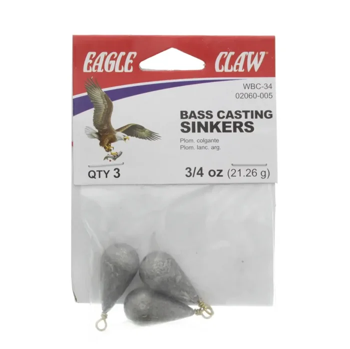 Eagle Claw 3/4 OZ Bass Casting Sinker