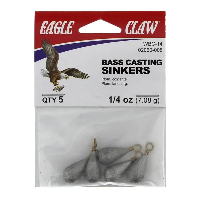 Eagle Claw Bass Casting Weight Fishing Sinker 02060